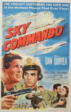 a movie poster with a man in a uniform and a man in a helmet