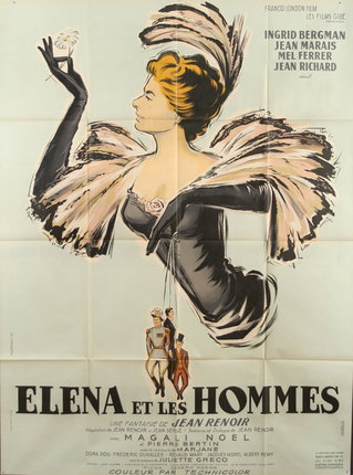 a poster of a woman holding a hat