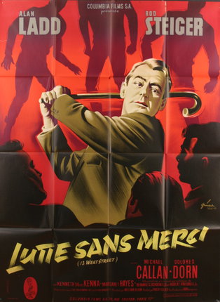 a poster of a man holding a cane