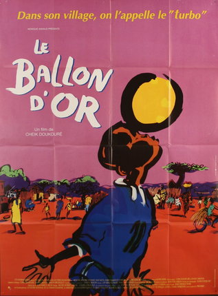 a poster of a man with a ball