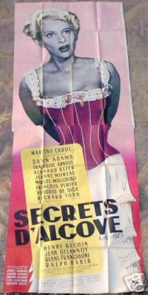 a poster of a woman in a corset