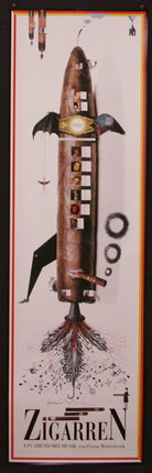 a poster of a rocket
