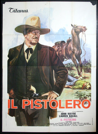 a movie poster of a man and a horse