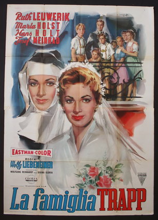 a movie poster of a woman and a group of children