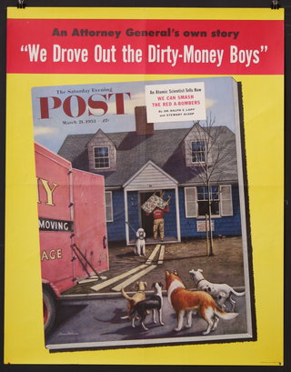 a poster of a postman