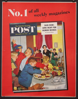 a magazine cover with children eating food