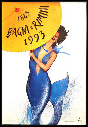 a poster of a woman holding a yellow umbrella