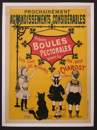 a yellow and black poster with children and cats