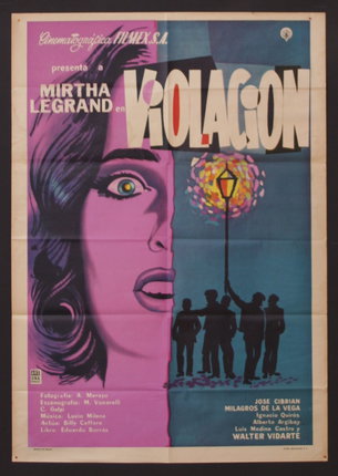 a movie poster with a woman's face and people