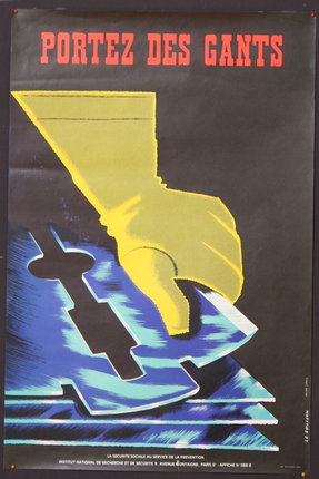 a poster of a hand holding a piece of puzzle
