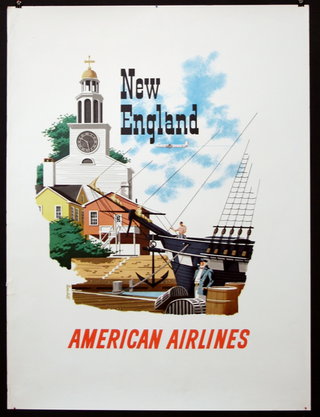 a poster of an old airline