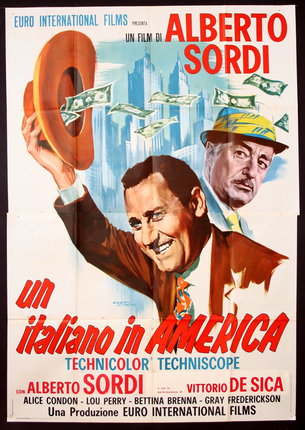 a poster of a man holding a hat