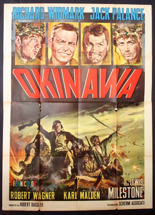 a movie poster with many men
