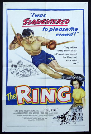 a movie poster of a man hitting a stick