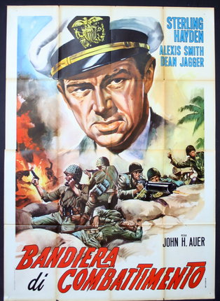 a movie poster with a man in a military uniform