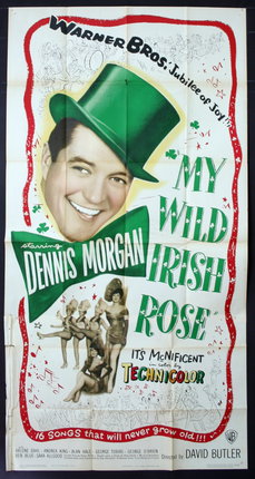 a poster of a man in a green hat