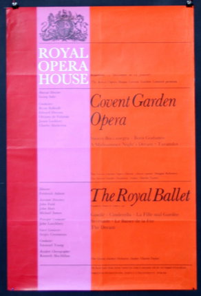 a poster of a royal opera house