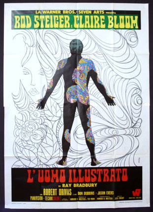 a poster of a man with a colorful body