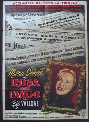 a poster with a picture of a woman and newspapers