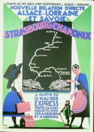 a poster of a train station