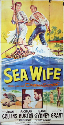 a movie poster with a man on a boat