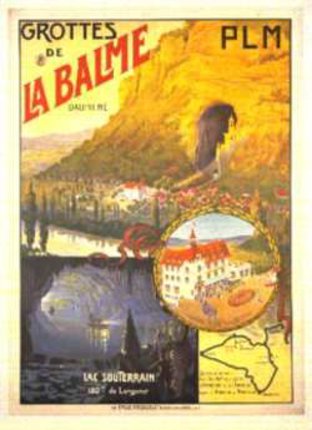 a poster of a tourist attraction