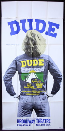 a poster of a man with a denim jacket