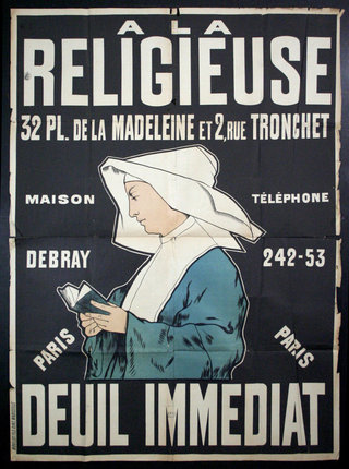 a poster of a woman reading a book