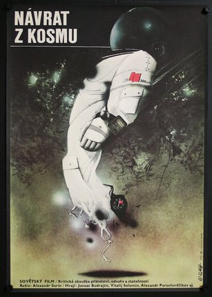 a poster of a astronaut