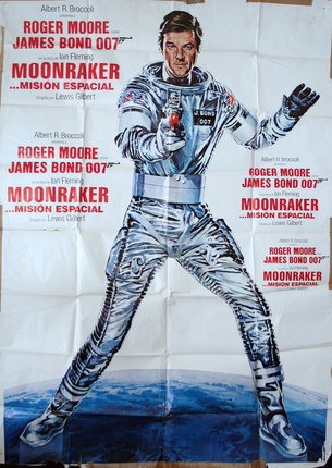 a poster of a man in space suit