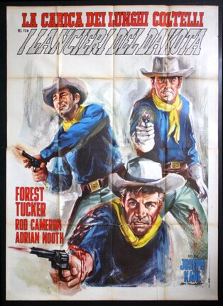 a movie poster of men holding guns