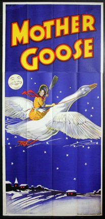a poster of a swan