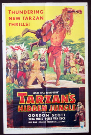 a movie poster of a man running on a man's back
