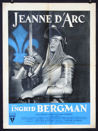 a poster of a man in armor holding a sword