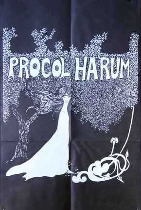 a poster with a woman in a long white dress