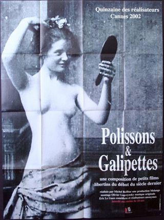a poster of a woman holding a mirror