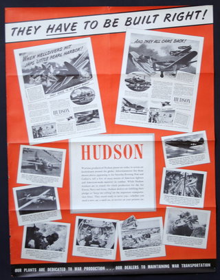 an orange and white poster with images of airplanes