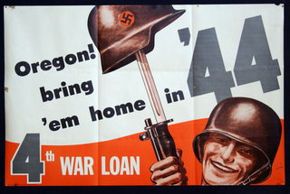 a poster of a man holding a helmet