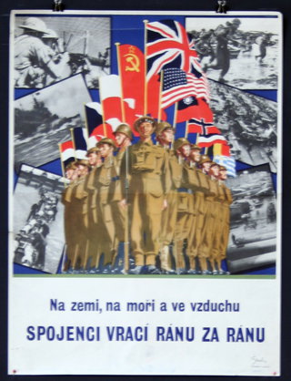 a poster of a group of soldiers