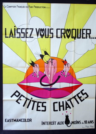 a poster of women in a pink lips