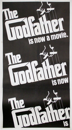 a movie poster with white text