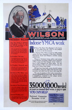 a poster of a president wilson