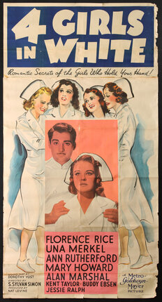 a poster of a nurse and a man