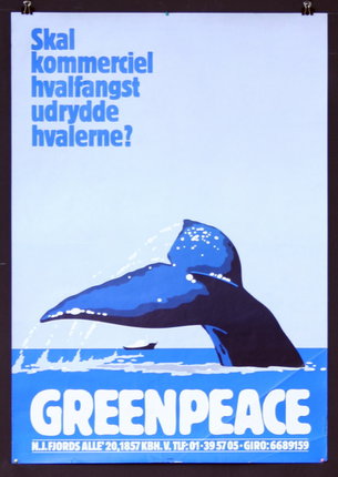 a poster with a whale's tail