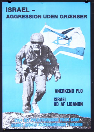a poster of a soldier running