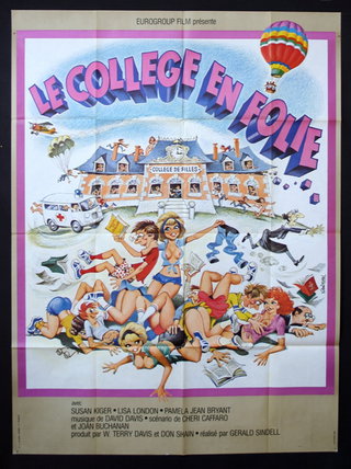 a poster of a college