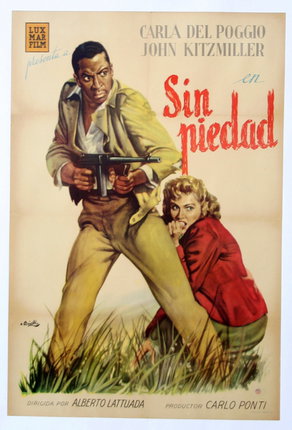 a man holding a gun and a woman kneeling on grass