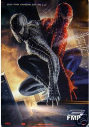 a poster of a spider-man