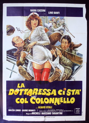 a movie poster of a woman being attacked by a man