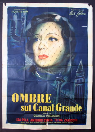 a poster of a woman with a veil on her head